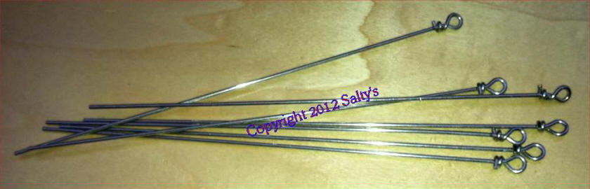 STAINLESS STEEL STRAIGHT LURE SHAFT WIRE FORM .0625 75 PCS X 12" 1/16" 