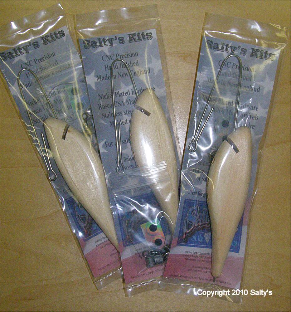 2 Oz handcarved plug making kits from Salty's Wooden Lures