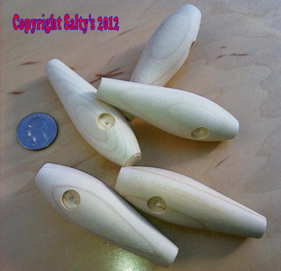 Wood Lure Bodies for Fishing